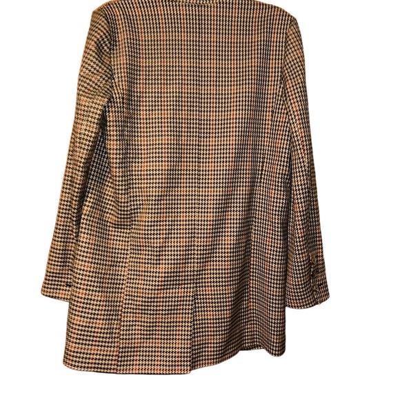 Free people Boyfriend uptown girl Houndstooth Blazer coat size M medium - Picture 3 of 7